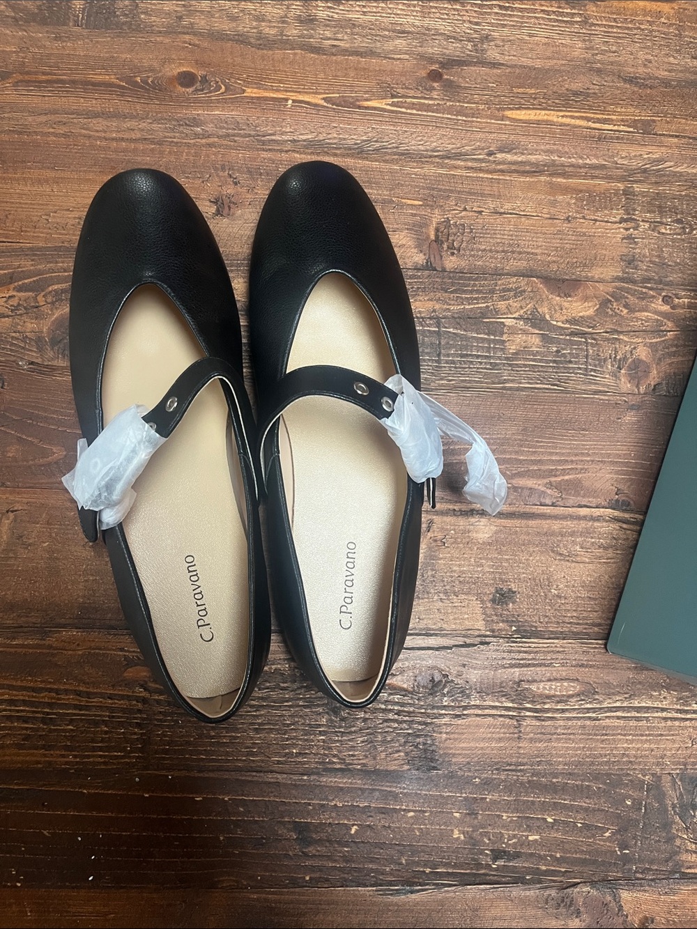 Brand new C. Paravano Black Mary Jane Flats with Comfort Insole